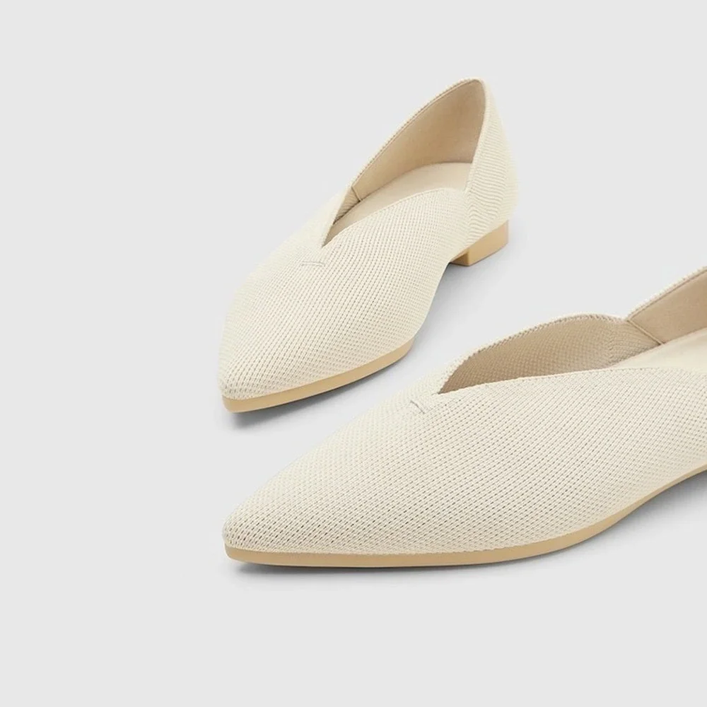VIVAIA Pointed-Toe V-Cut Flats EU 40 / US 9 - Picture 3 of 8